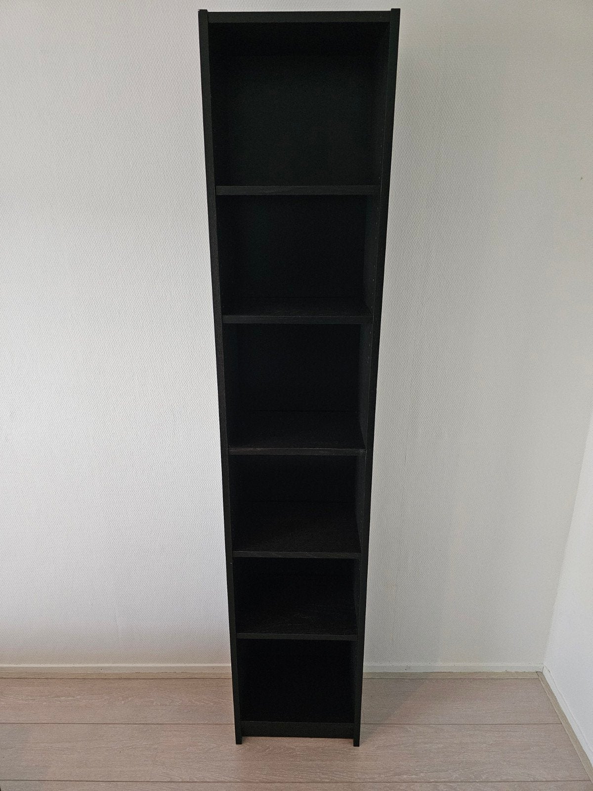 IKEA Billy boekenkast smal – Zwart / Zwartbruin (40x28x202 c, Ophalen, Minder dan 50 cm, Gebruikt, 200 cm of meer