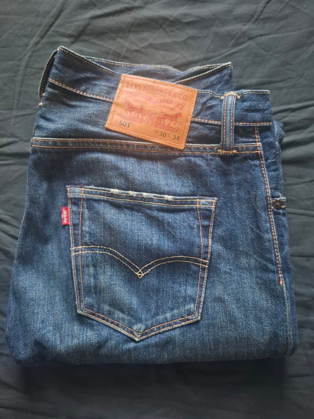 Levis 501, Kleding | Heren, Ophalen of Verzenden, Zo goed als nieuw, Blauw, W33 - W34 (confectie 48/50)