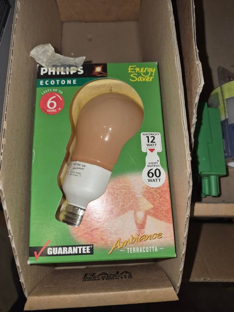 Philips Ecotone Ambiance Terracotta lamp 12W, Ophalen of Verzenden