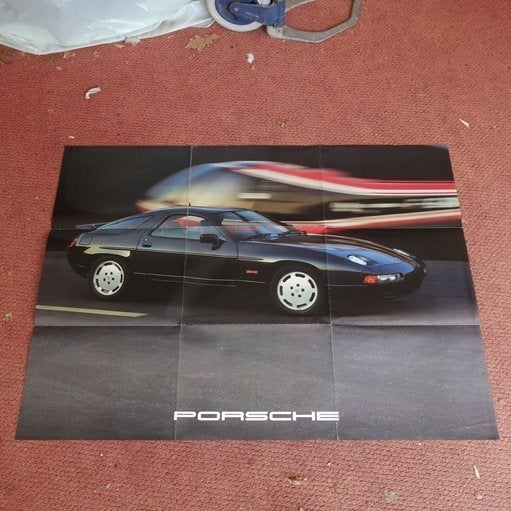 Porsche 911 928 924 944 folder poster uitklap origineel, Boeken, Ophalen of Verzenden, Gelezen, Porsche