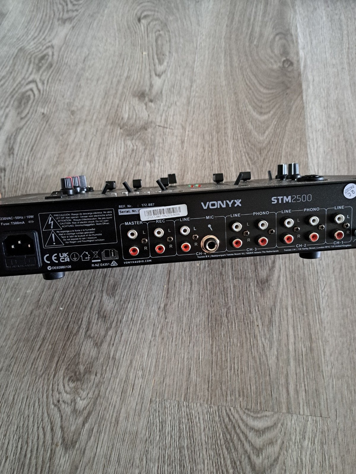 Vonyx STM2500 DJ Mixer - 4 kanalen met USB/MP3, Muziek en Instrumenten, Mengpanelen, Ophalen, Zo goed als nieuw, Minder dan 5 kanalen