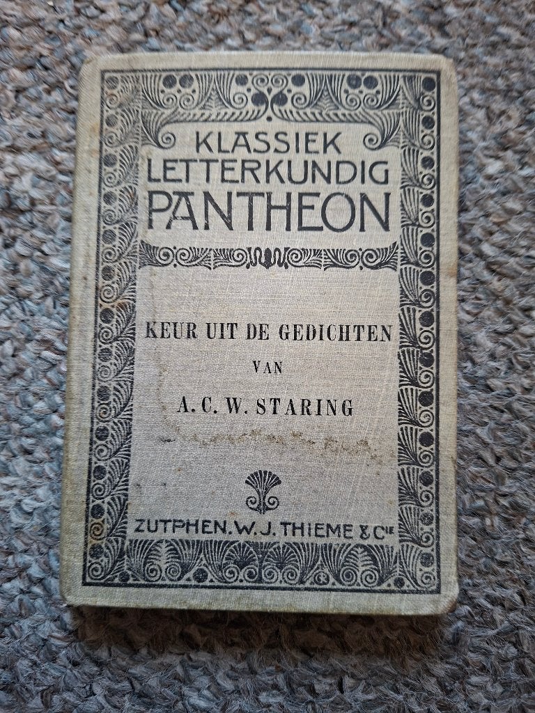 Keur uit de gedichten/A.C.W. Staring/1910, Boeken, Verzenden, Gelezen, A.C.W. Staring