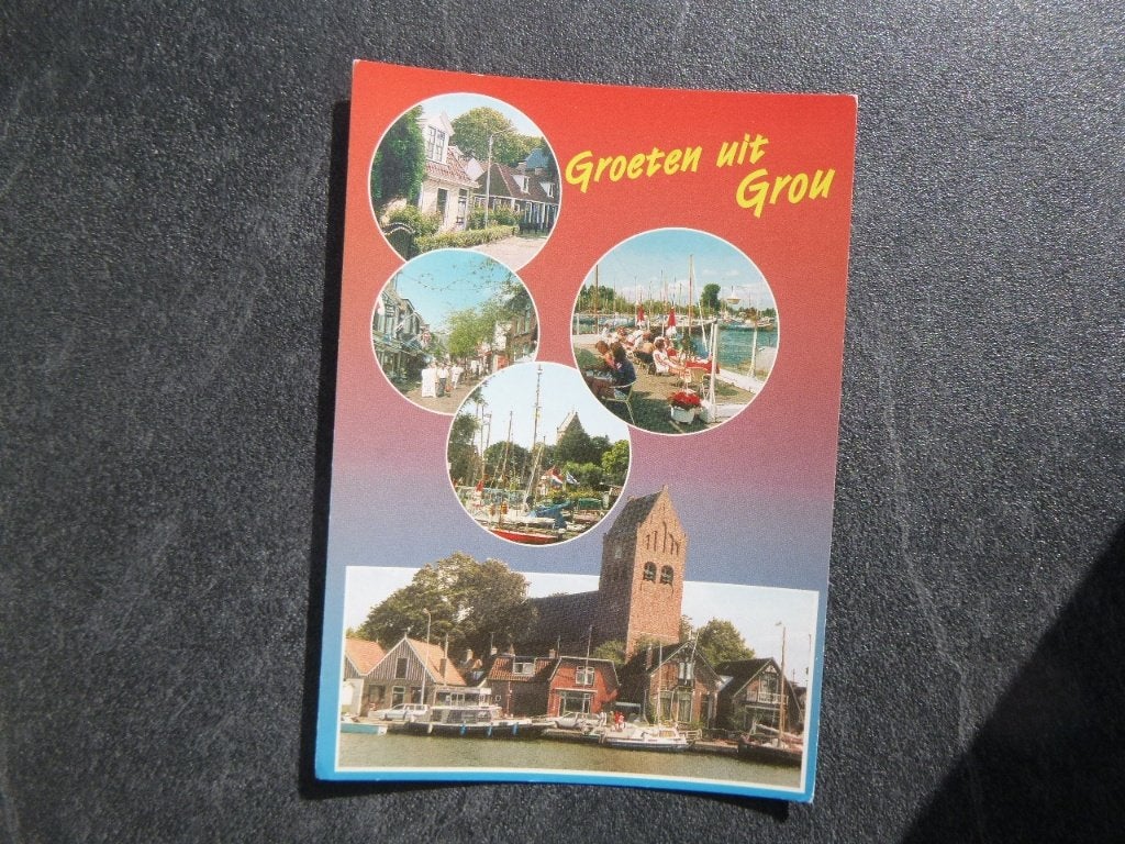 Grou, groeten uit, Verzenden, 1980 tot heden, Gelopen, Noord-Brabant