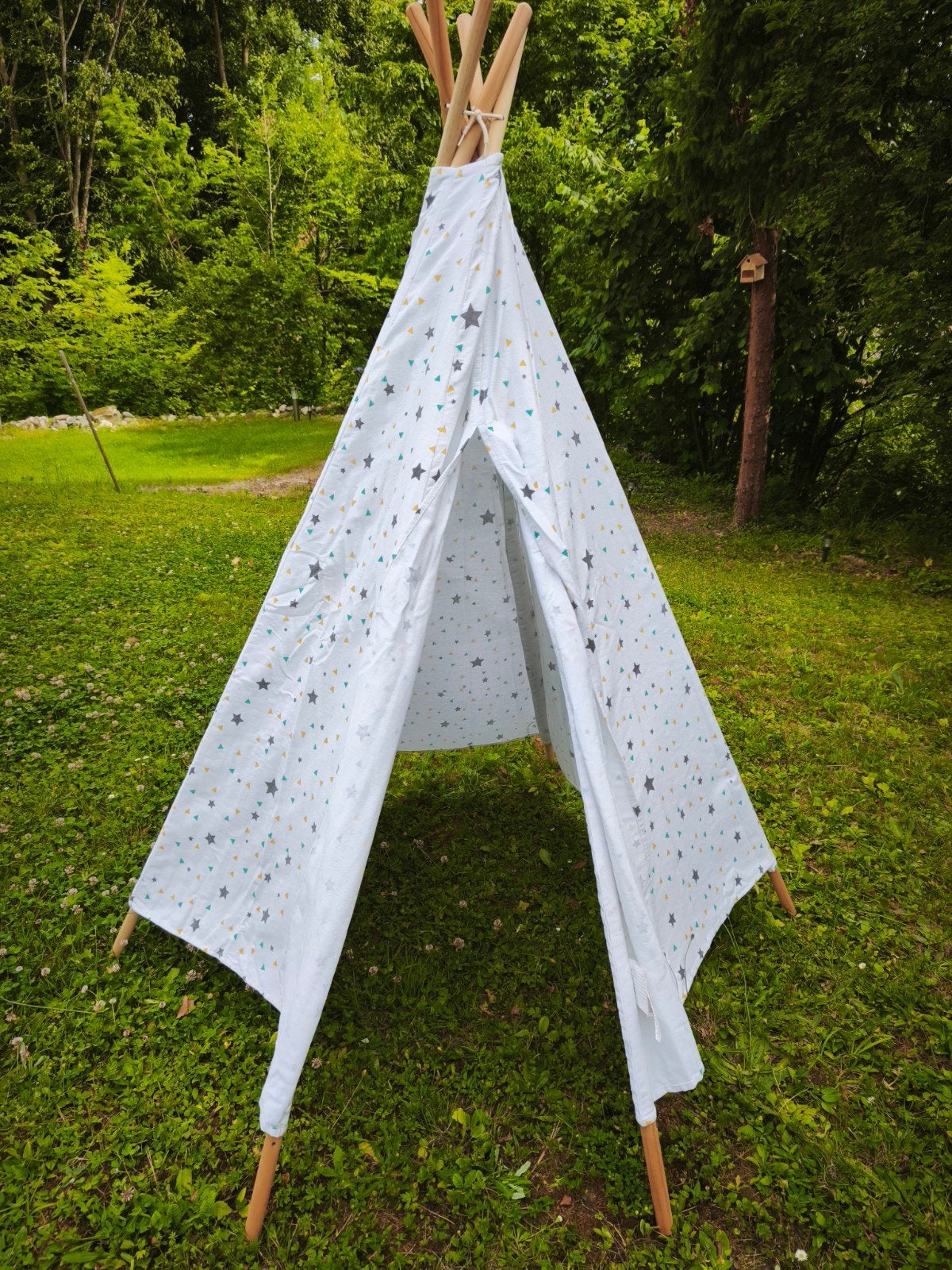 Kinder Tipi Tent - Speelplezier voor Binnen & Buiten, Ophalen, Zo goed als nieuw, Hout