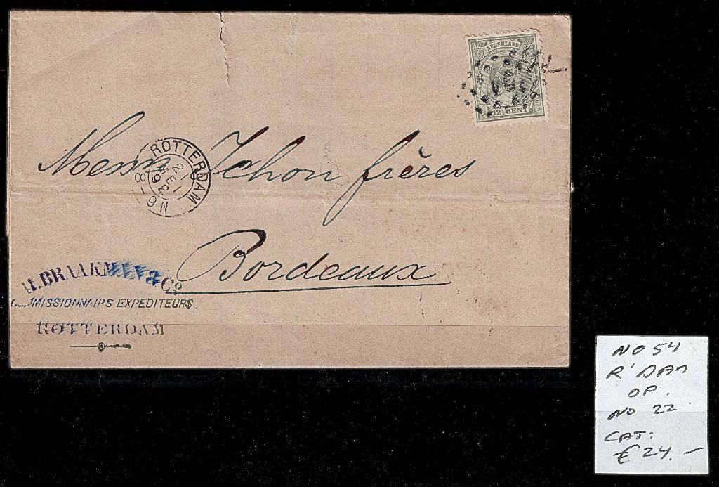 Puntstempels nederland op brief 9 stuks los te koop, Verzenden, Brief