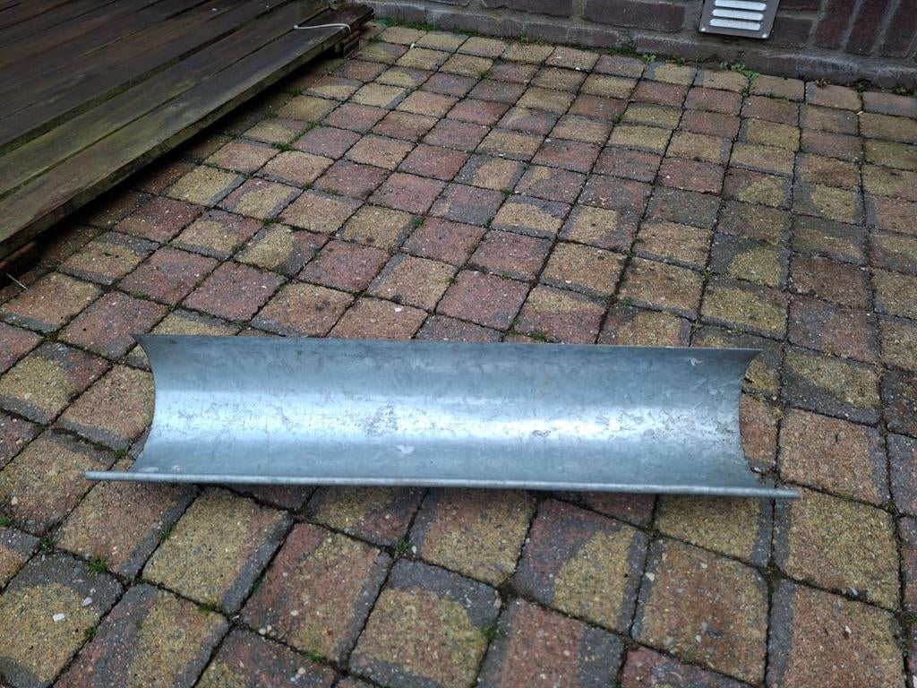 Zinken dakgoot - diverse lengtes, 15 cm breed, Doe-het-zelf en Verbouw, Dakpannen en Dakbedekking, Ophalen, Gebruikt, Overige typen