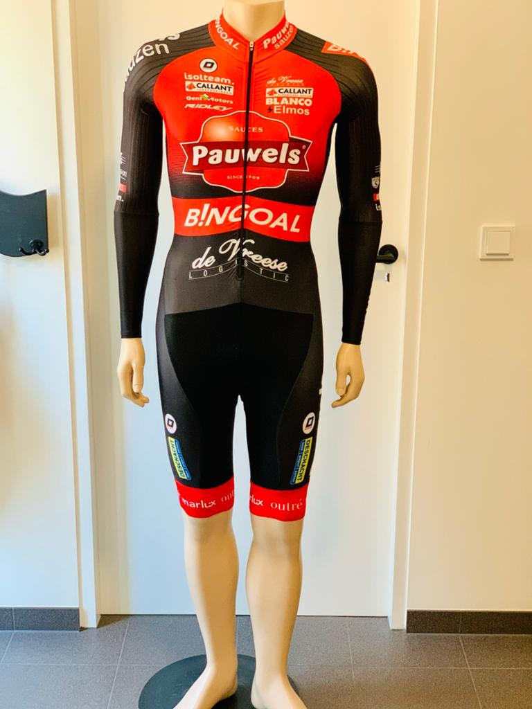 Wielrenkleding wielrenpak snelpak speedsuit maat S Doltcini, S, Heren, Ophalen of Verzenden, Zo goed als nieuw
