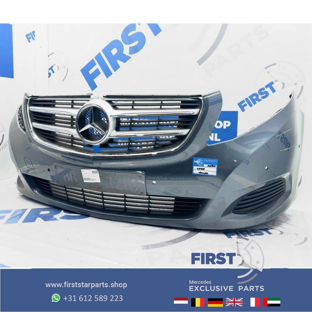 W447 BUMPER Mercedes V KLASSE / VITO VOORBUMPER COMPLEET ZWA, Auto-onderdelen, Gebruikt, -, Voor, Ophalen of Verzenden