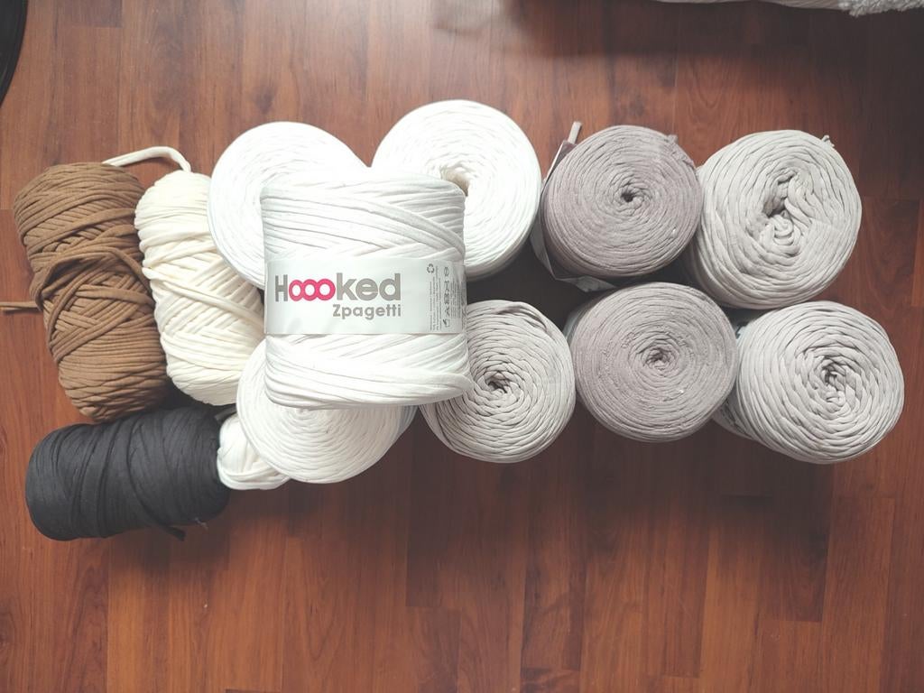 Hooked Zpagetti (8 volle rollen, 4 aangebroken rollen), Ophalen of Verzenden, Nieuw, Breien of Haken, Wol of Garen