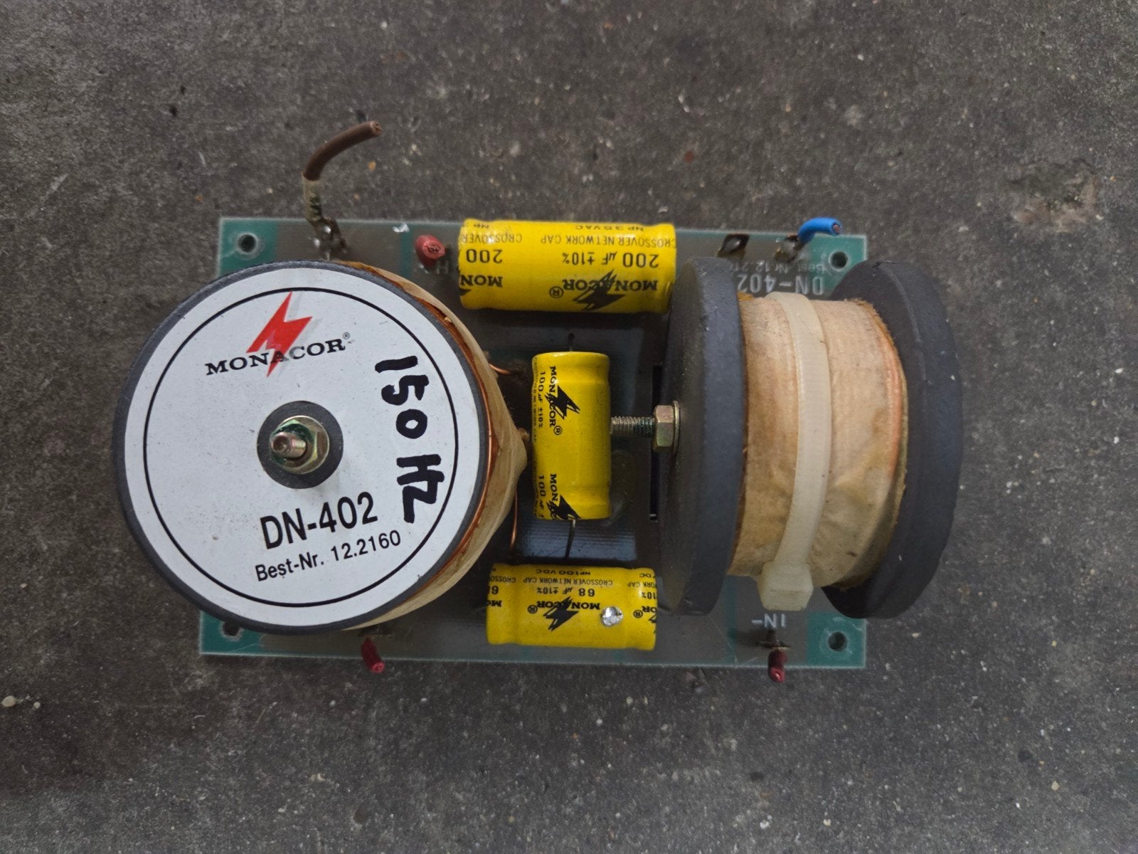 Monacor DN-402 Twee-weg filter 150 Hz twee stuks beschikbaar, Ophalen of Verzenden, Gebruikt, Overige typen, Overige merken