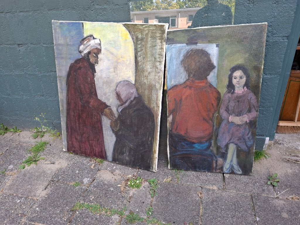 20 stuks schilderijen, tekeningen, etsen, litho's  99  euro, Antiek en Kunst, Kunst | Schilderijen | Klassiek, Ophalen, Klassiek