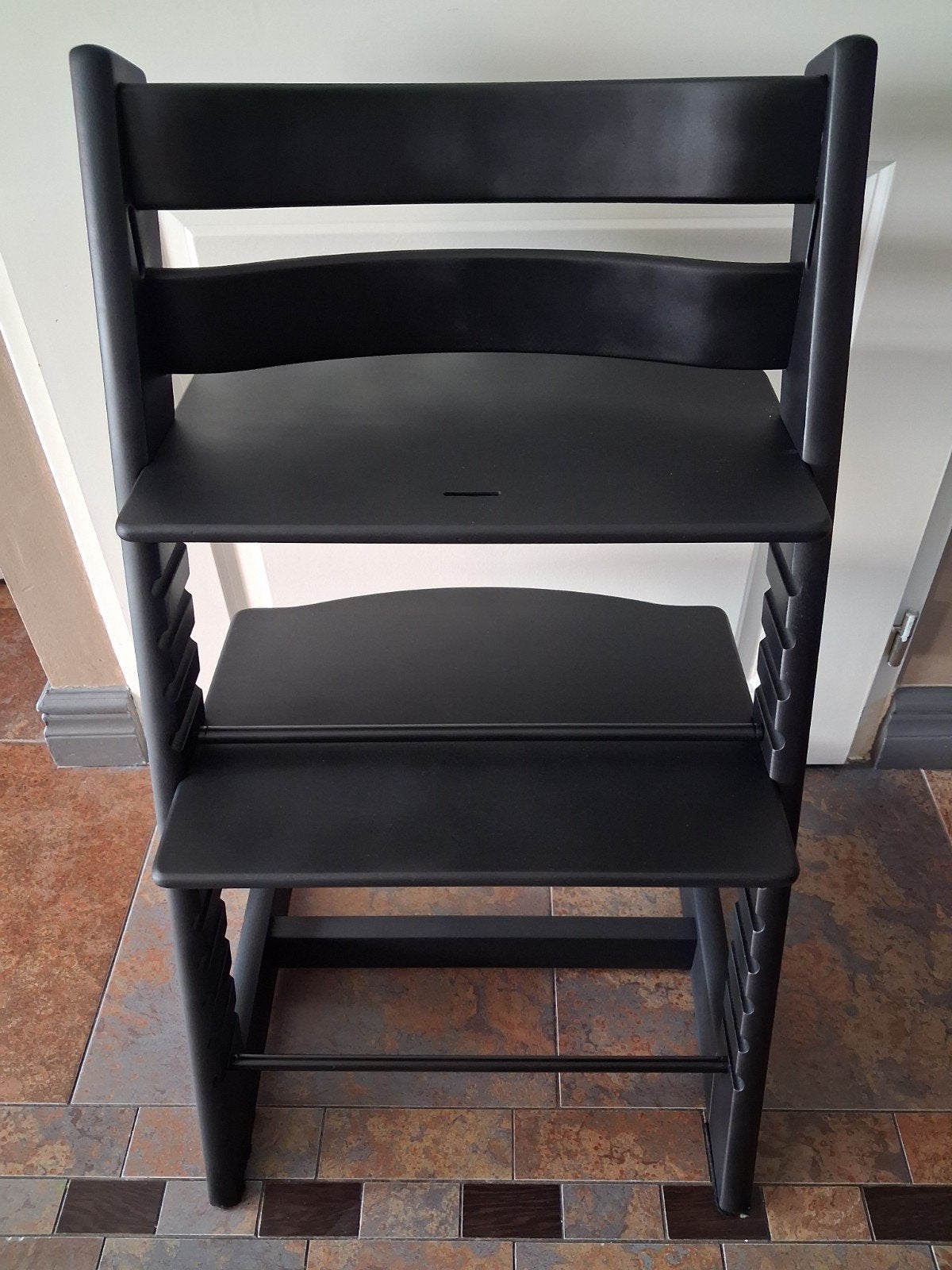 ‼️nu 100,- ‼️Stokke tripp trapp nieuw model matt zwart‼️, Ophalen, Meegroeistoel