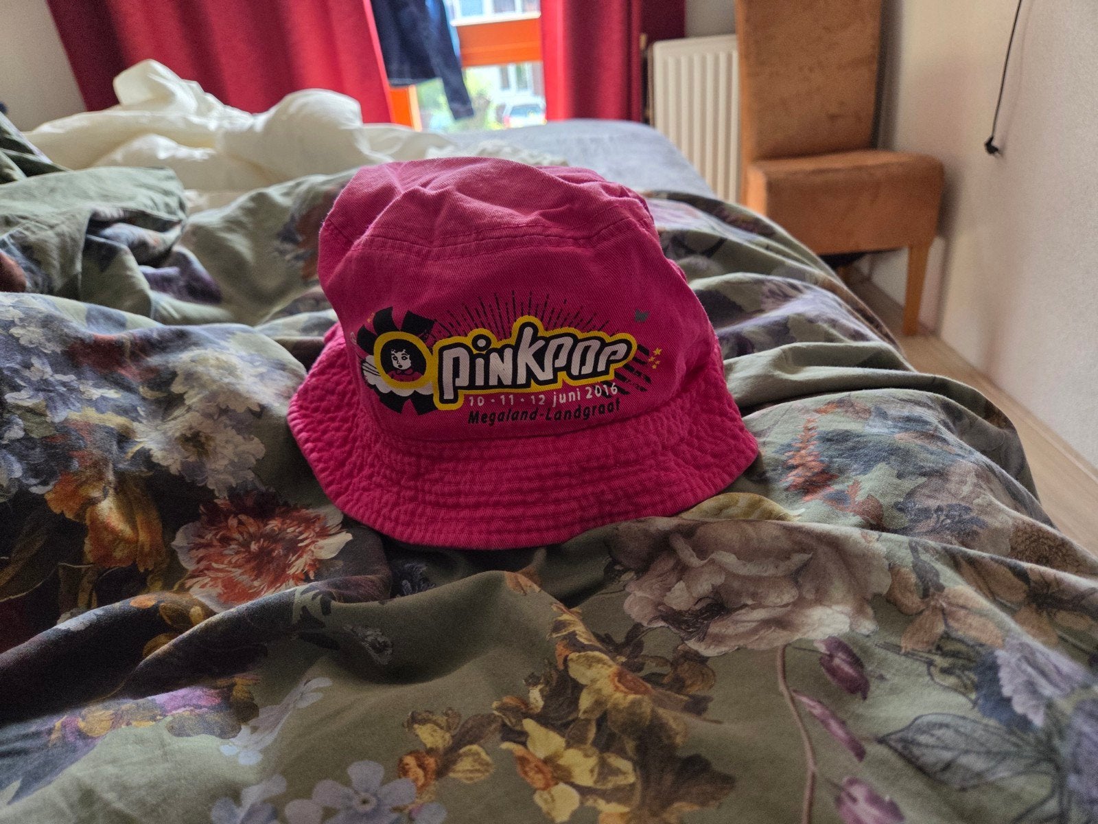 Roze Pinkpop Hoedje 2016 - Megaland Landgraaf, Pinkpop, Hoed, Gedragen, One size fits all