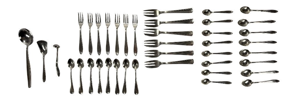 1060. Verzilverd servies en bestek - Keltum en Schoonberg, Antiek en Kunst, Ophalen of Verzenden