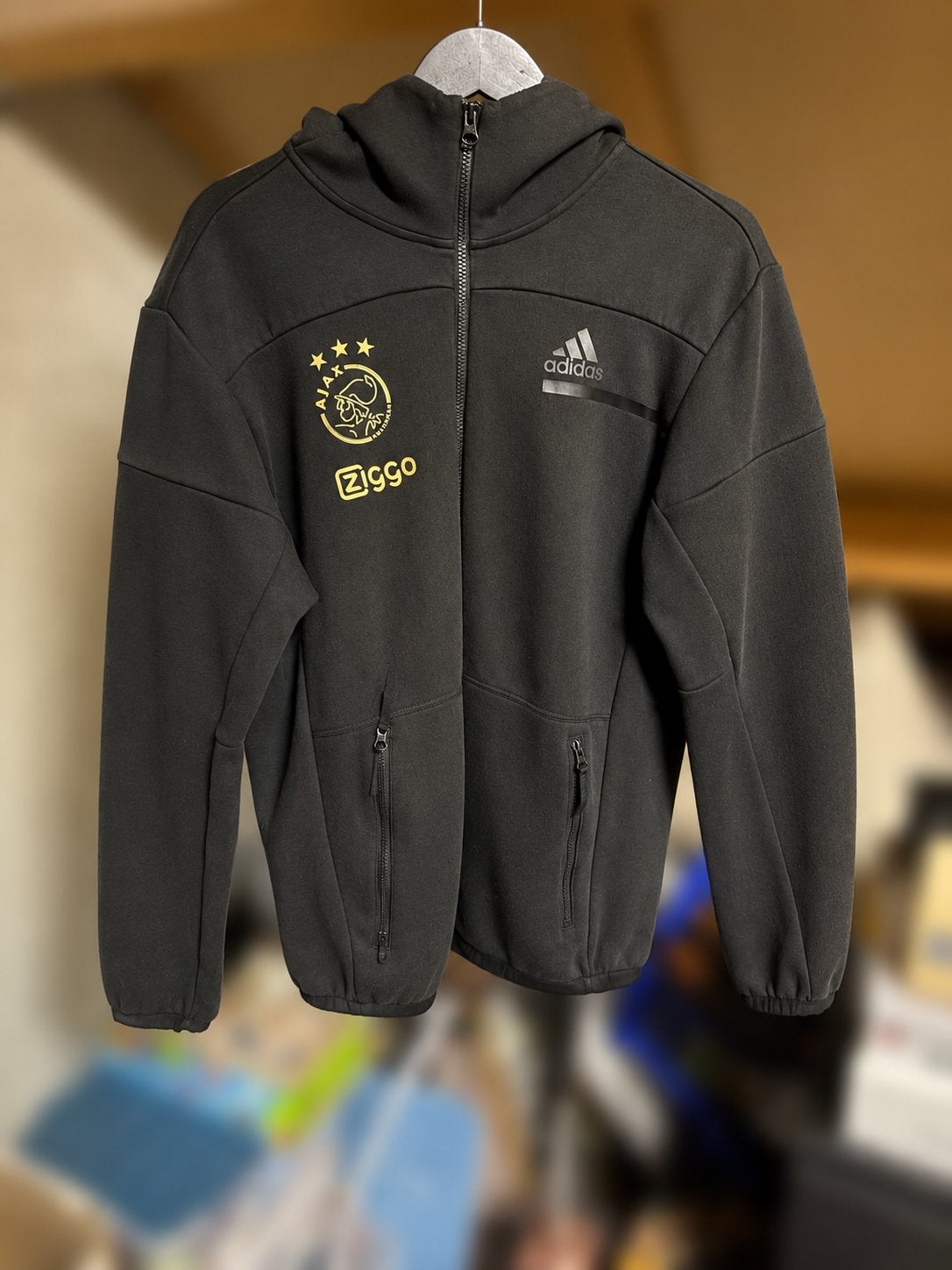 Ajax vest maat L, Maat 52/54 (L), Zwart, Ophalen of Verzenden, Zo goed als nieuw