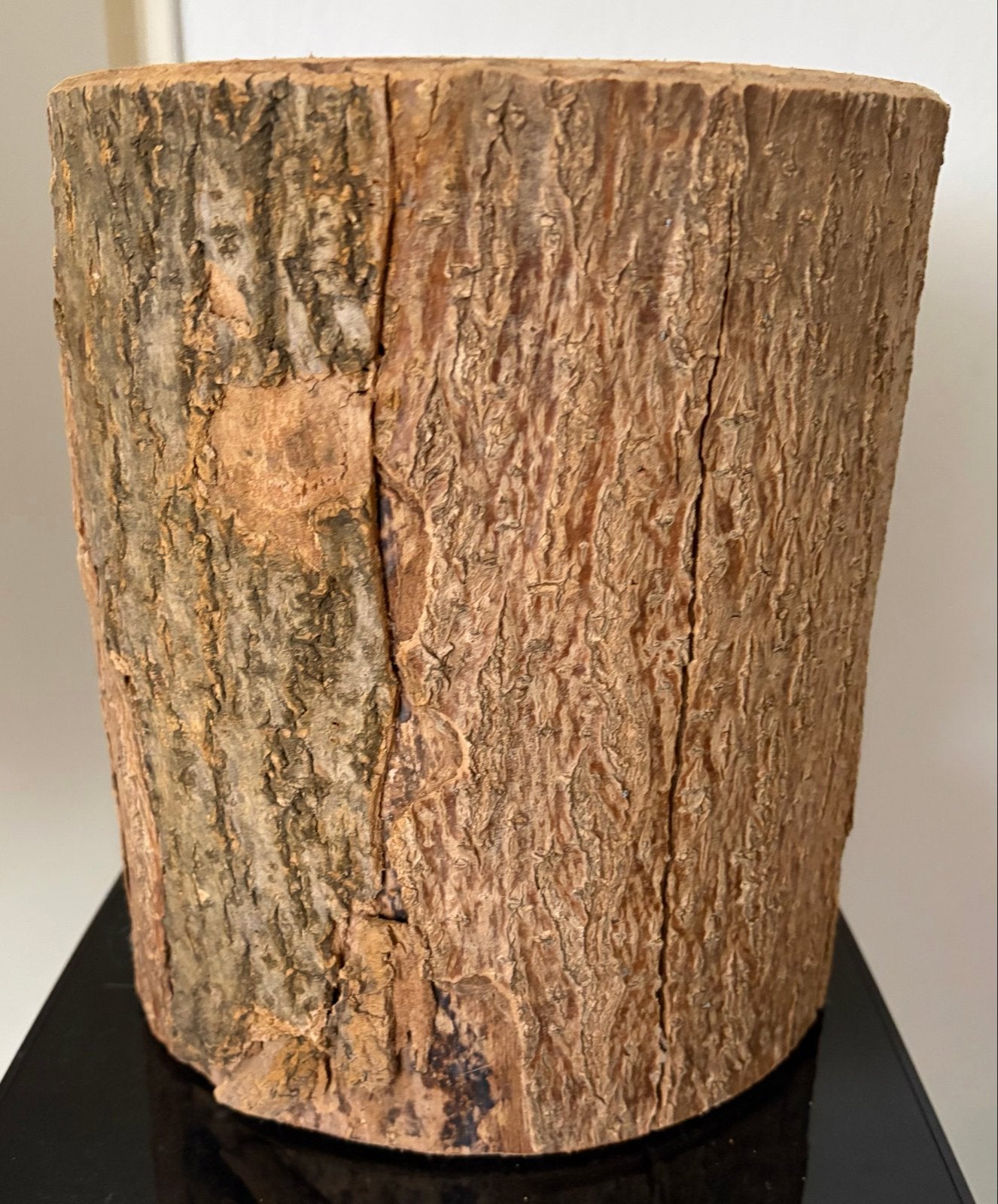 Unieke houten bloempot/plantenbak - Natuurlijke uitstraling, Overige materialen, Gebruikt, Rond, Binnen
