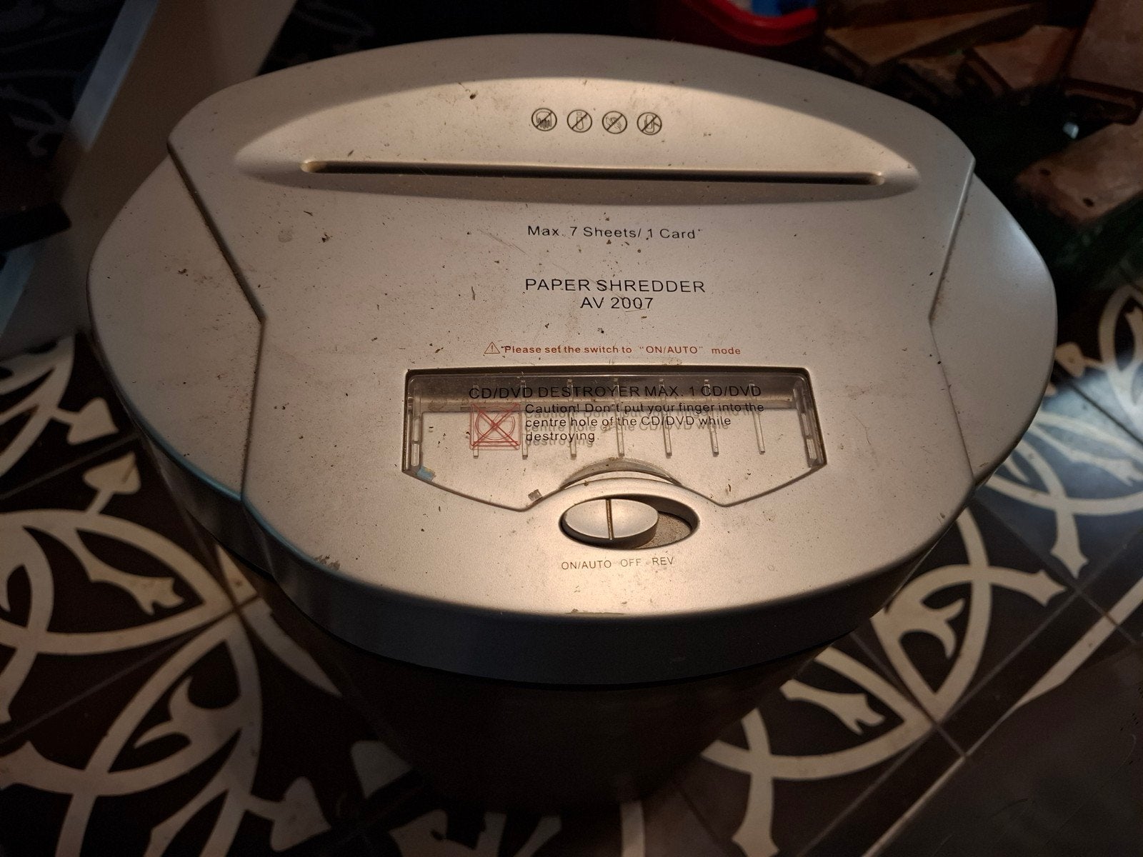 Papier Shredder, Ophalen of Verzenden, Gebruikt