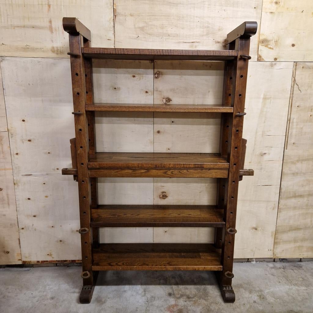 Vintage boekenkast kaaskast jaren 70 eiken kast, Huis en Inrichting, Kolibrivintagehal@gmail.com, Gebruikt, Aaldertgeertsstraat 43 Olst