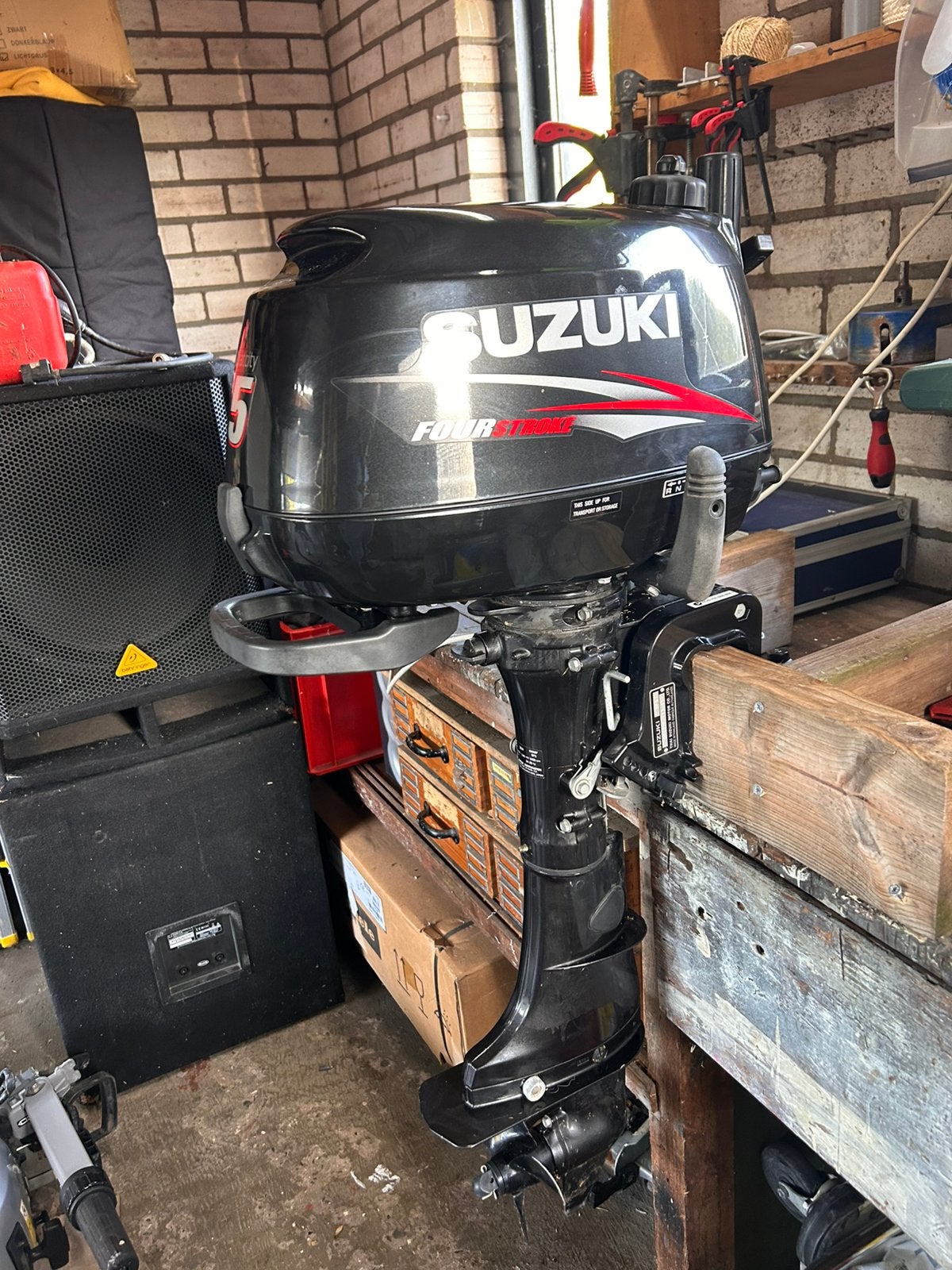 Suzuki DF5 4T Buitenboordmotor - incl. tank, Ophalen, Gebruikt, Minder dan 5 pk, Viertaktmotor