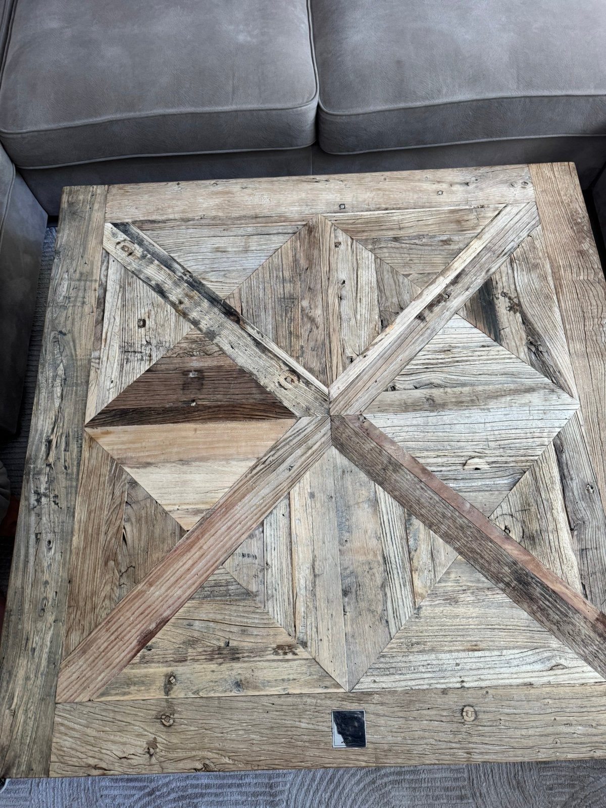 Riviera Maison salontafel, Huis en Inrichting, Tafels | Eettafels, Zo goed als nieuw, 50 tot 100 cm, 100 tot 150 cm, Vierkant