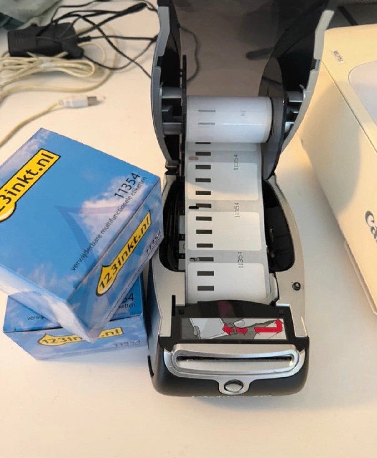 450 Labelprinter met labels, Computers en Software, Ophalen of Verzenden, Zo goed als nieuw, Etiket