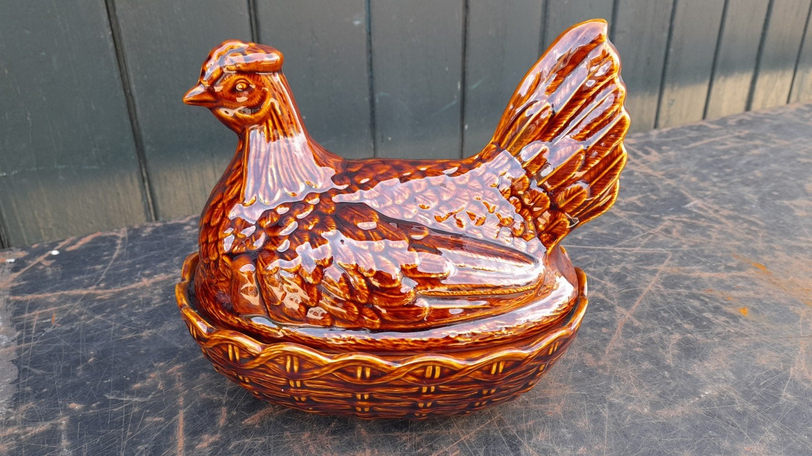 Portmeirion 1 made in England: kip, ovenschaal, Antiek en Kunst, Antiek | Keramiek en Aardewerk, Ophalen of Verzenden