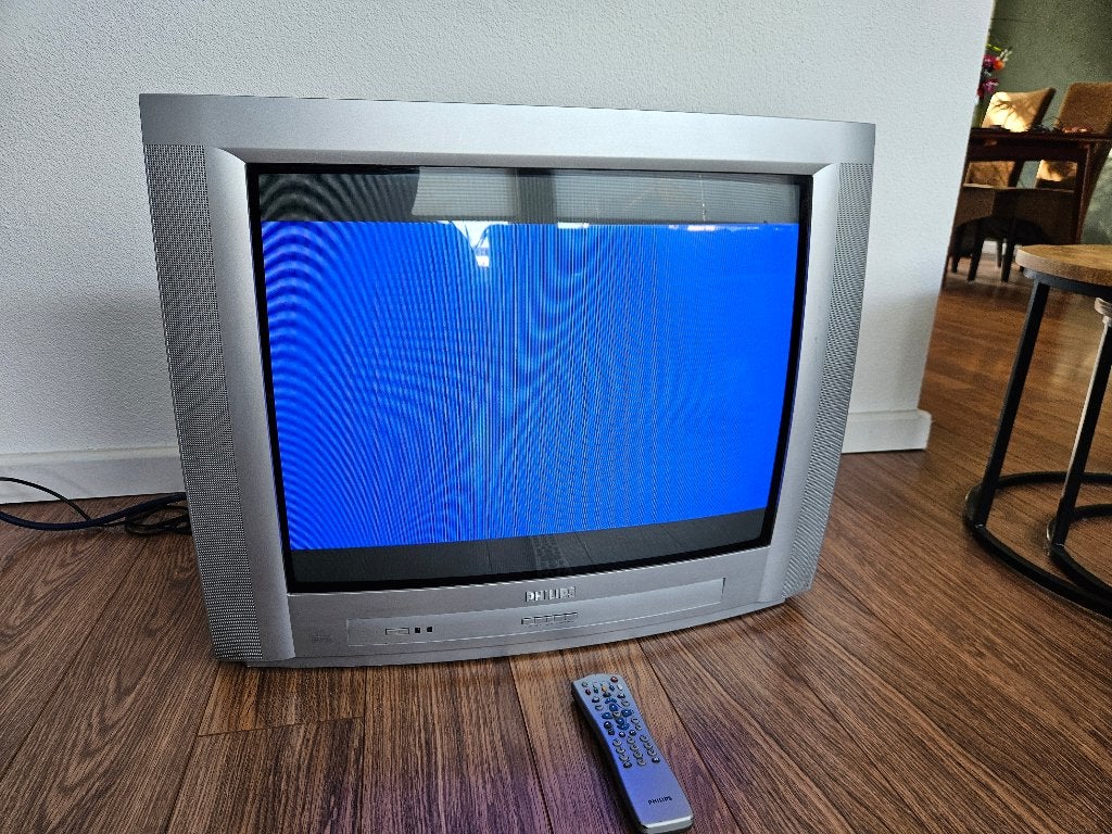 Grote philips CRT beeldbuis tv ( retro gaming), Ophalen, Gebruikt, 100 cm of meer, Samsung
