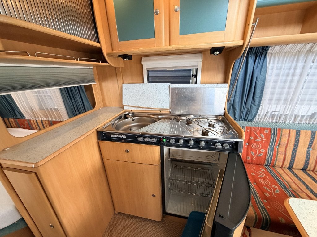 Dethleffs Summer Edition 450 Mover, Fransbed tent, Caravans en Kamperen, Rondzit, Bedrijf, 750 - 1000 kg, Tot en met 4