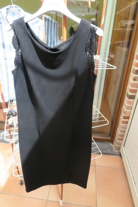 Kleedje zwart kant mouw Ermanno Scervino mt 44 (it48), Zwart, Maat 42/44 (L), Ophalen of Verzenden, Zo goed als nieuw
