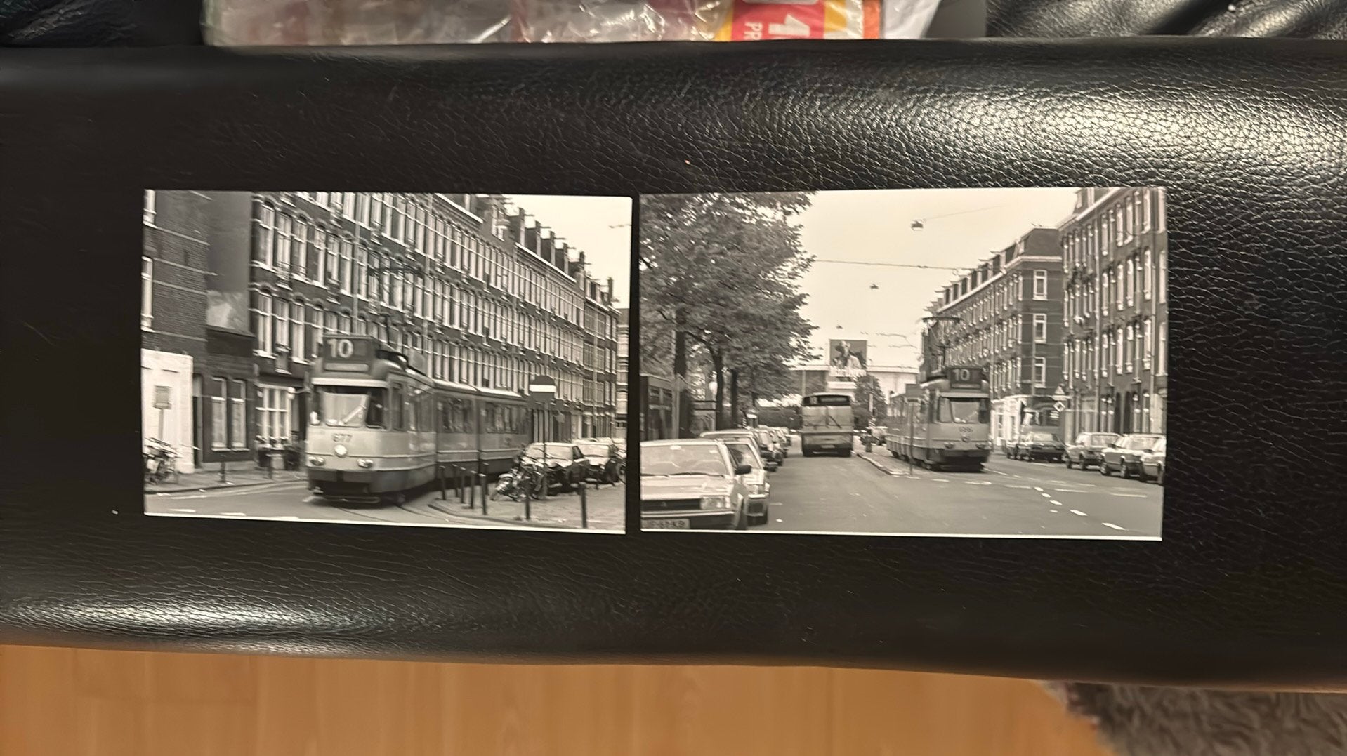 Amsterdam West TWEE FOTO'S    Van Hallstraat LIJN 10, Verzamelen, Verzenden, 1980 tot heden, Ongelopen, Noord-Holland