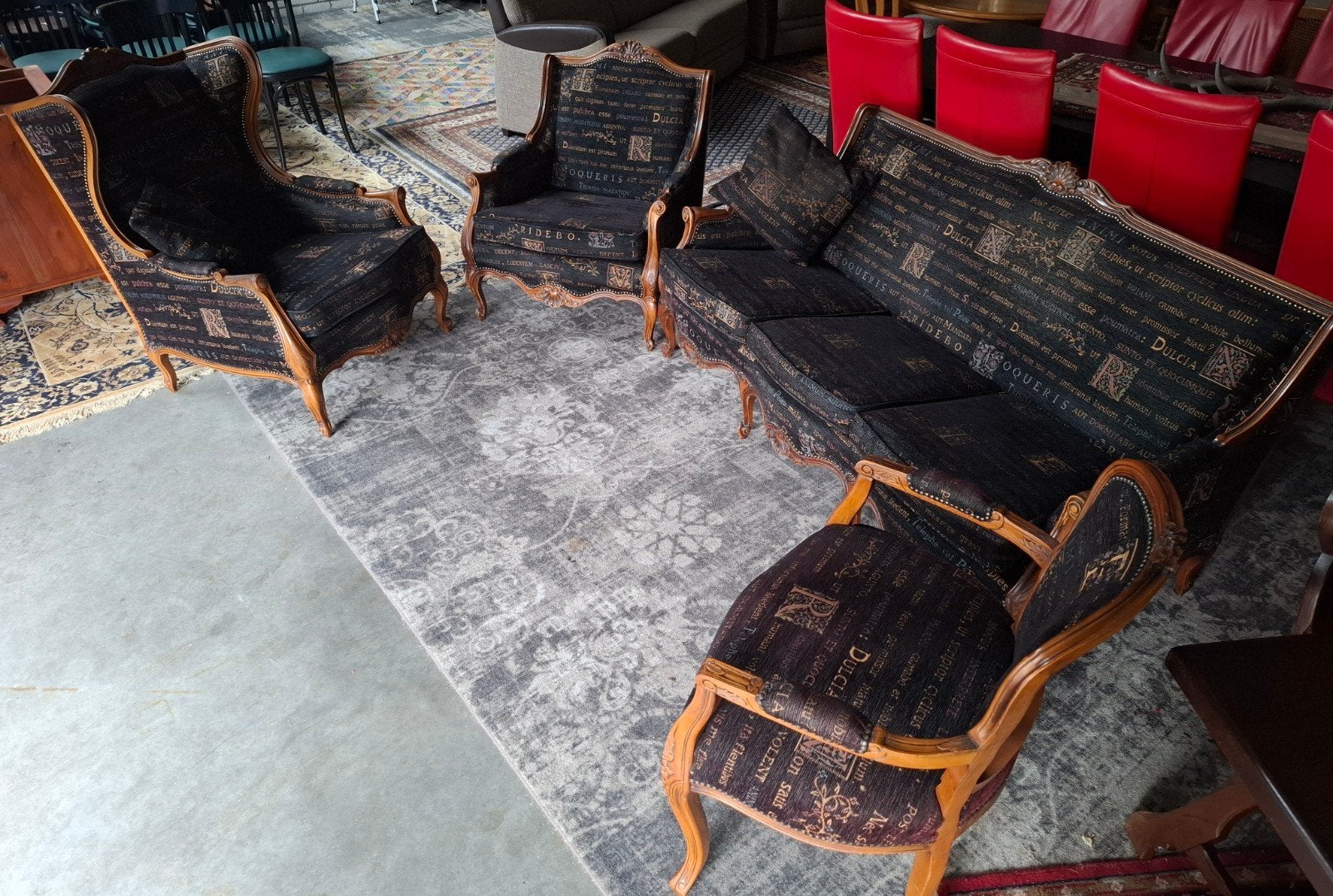 Uniek complete zithoek Lodewijk Barok stijl Izgst! Kijk oms,, Ophalen, Zo goed als nieuw, Lodewijk barok