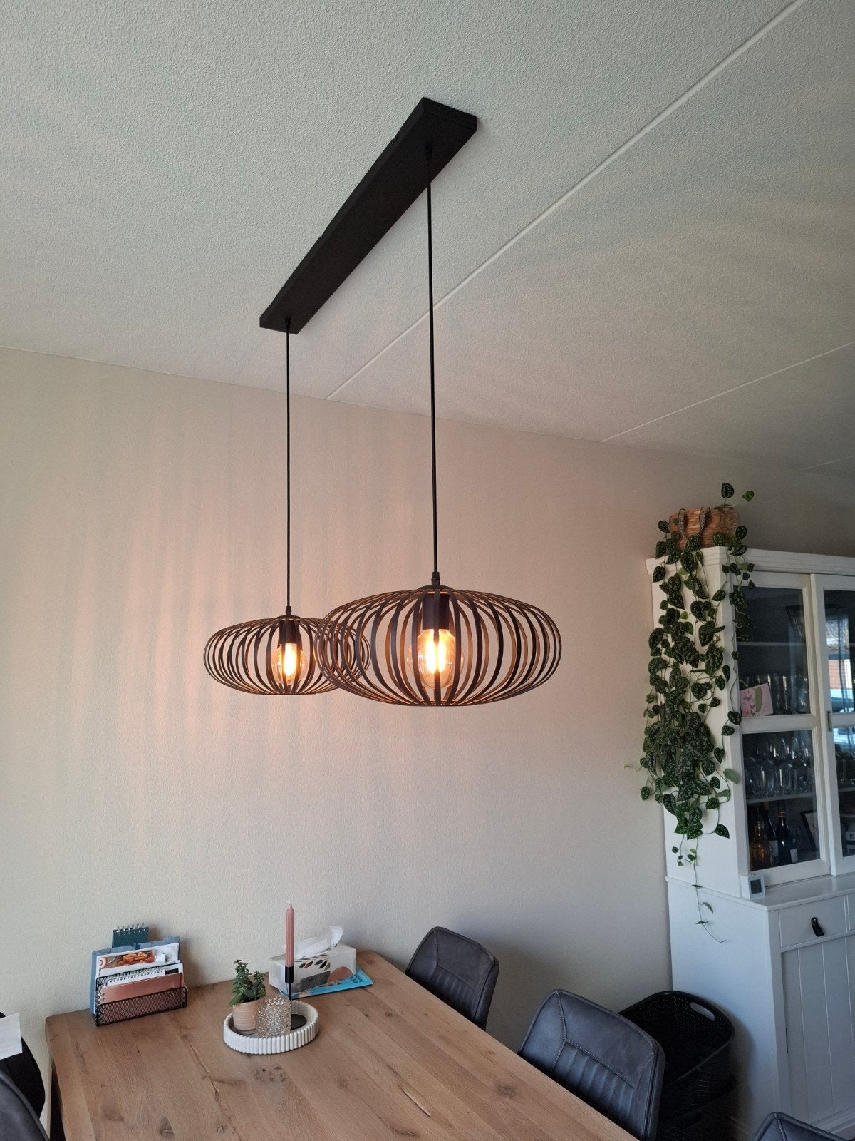 zwarte hanglamp, Huis en Inrichting, Lampen | Hanglampen, Ophalen