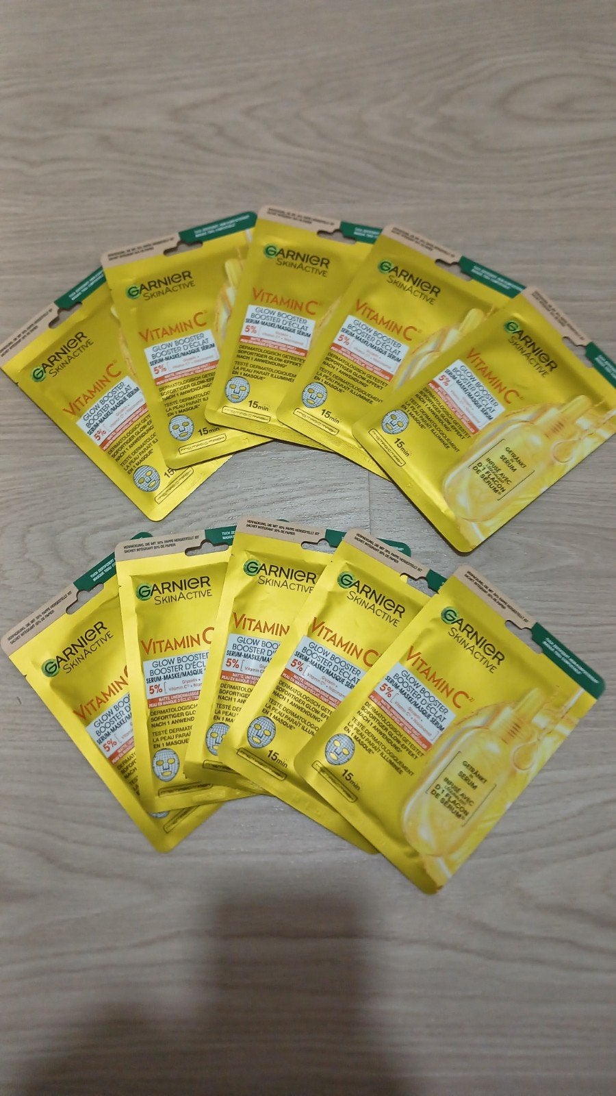 Garnier SkinActive Vitamin C Glow Booster Maskers (10 stuks), Sieraden, Tassen en Uiterlijk, Ophalen of Verzenden