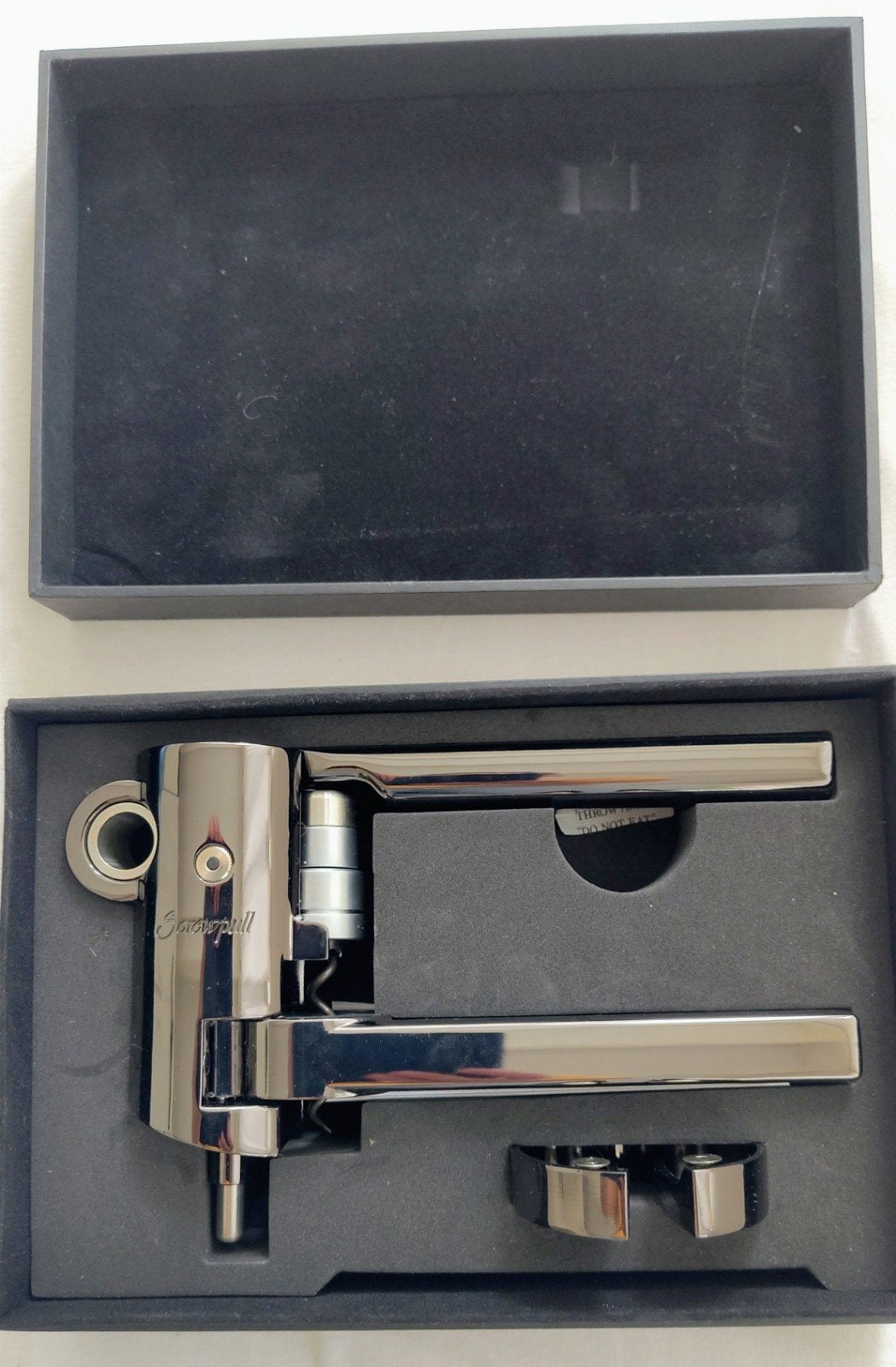 Luxe Screwpull Kurkentrekker Set - Zilverkleurig Metaal, Ophalen, Overige typen, Zilver, Zo goed als nieuw