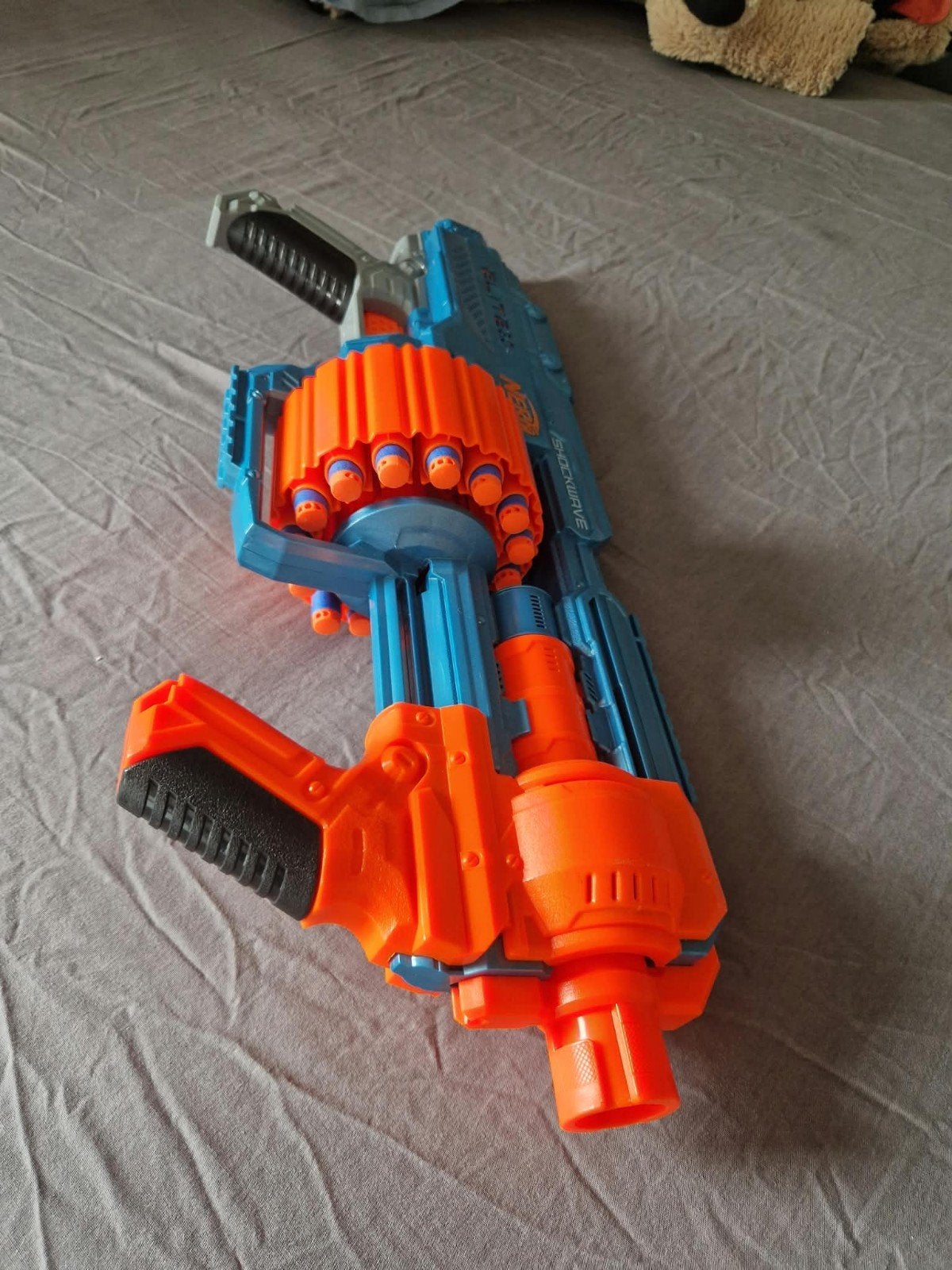 Nerf Elite 2.0 Shockwave RD-15 Blaster, Ophalen of Verzenden, Zo goed als nieuw, Jongen of Meisje