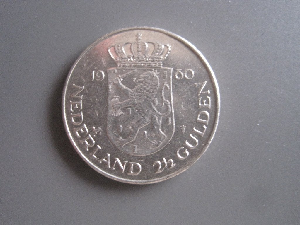 2½ gulden munt Koningin Beatrix 30 april 1980 Troonwisseling, Postzegels en Munten, Ophalen of Verzenden, Koningin Beatrix, 2½ gulden