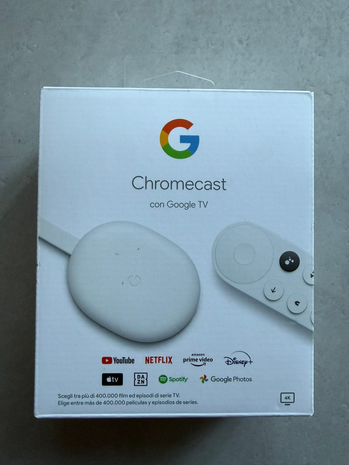 Chromecast 4K origineel, Audio, Tv en Foto, Ophalen of Verzenden, Zo goed als nieuw