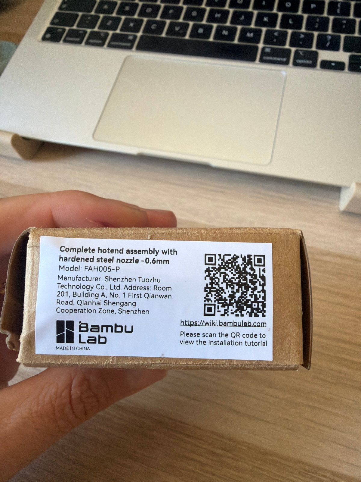 Bambu Lab P1S Complete Hotend 0.6mm Gehard Staal Nieuw, Ophalen of Verzenden, Nieuw