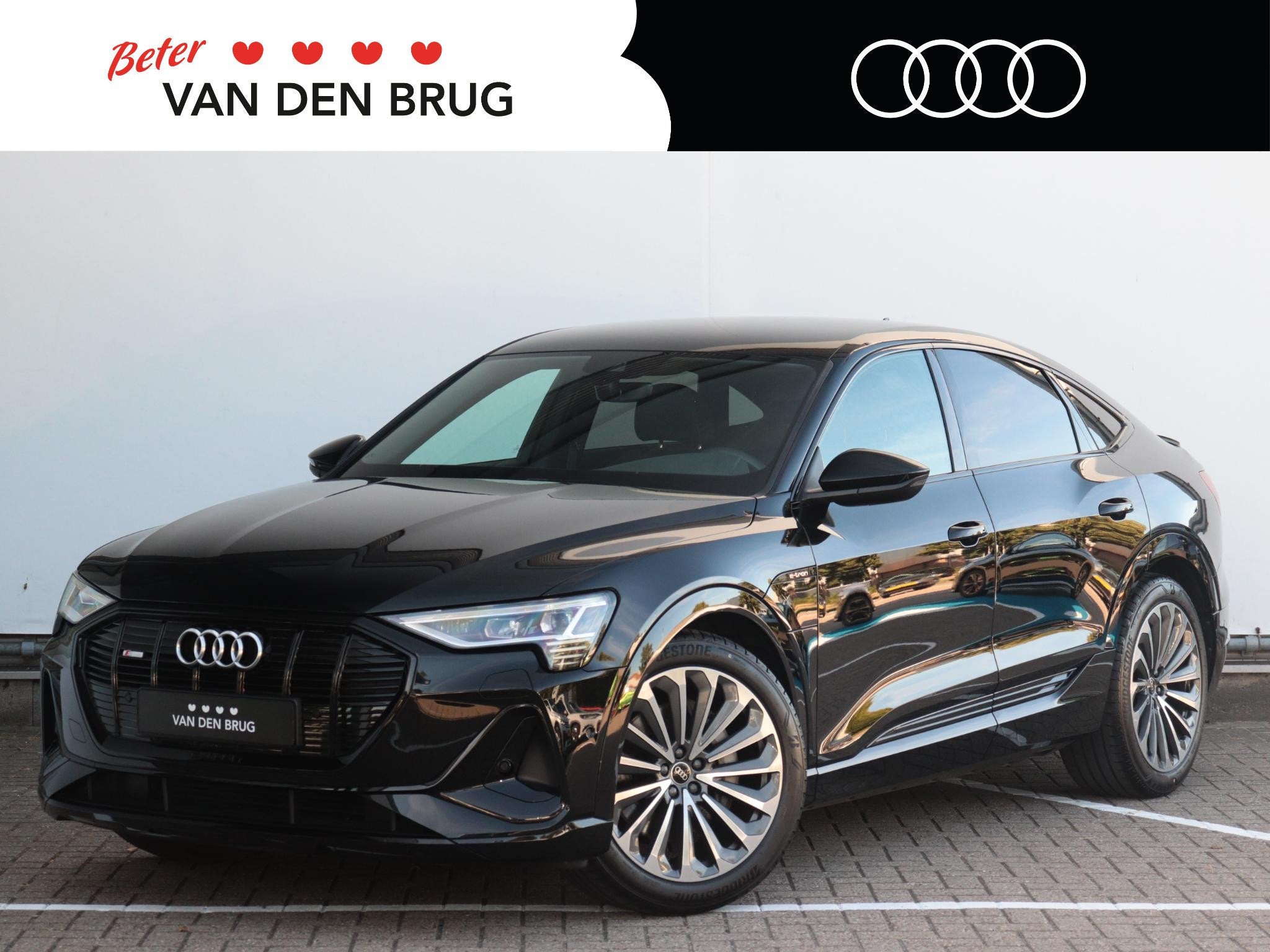 Audi e-tron Sportback 50 quattro S edition 71 kWh | SOH 95 %, Auto's, Audi, Automaat, Gebruikt, 71 kWh, Leder en Stof