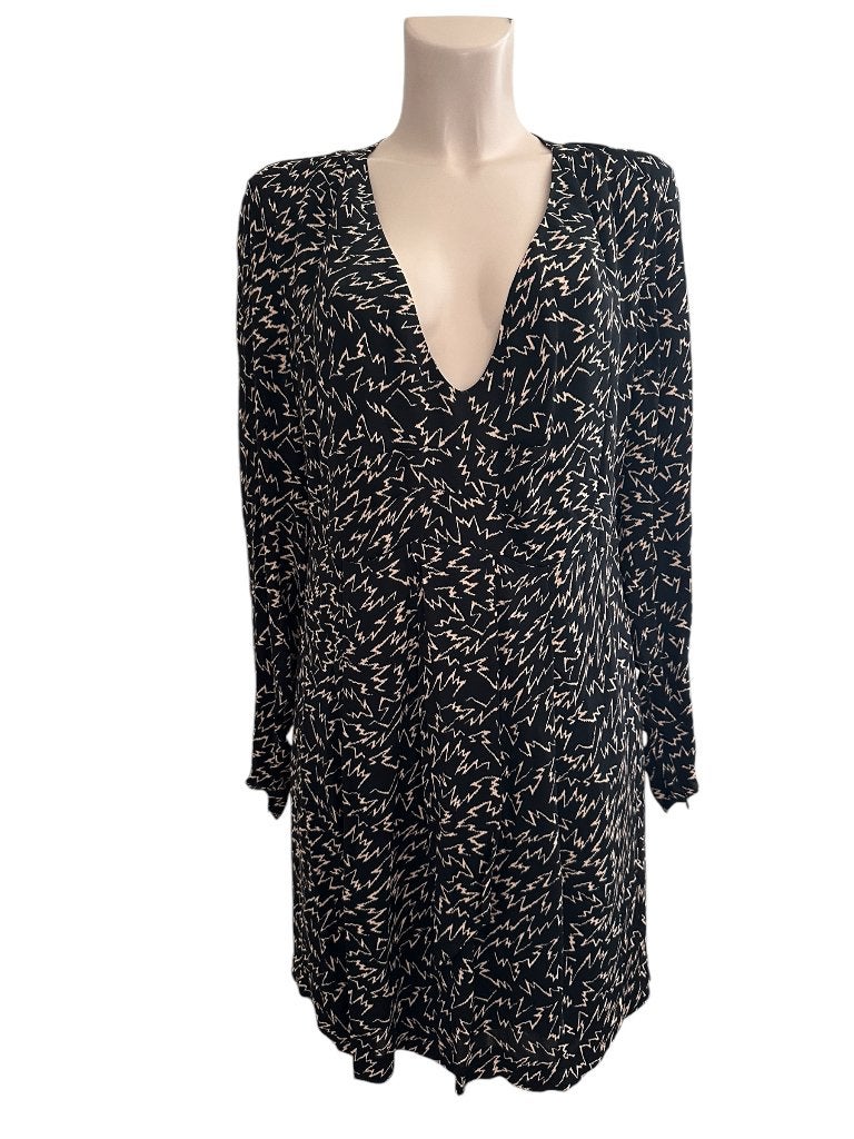 Reiss jurk M, Kleding | Dames, Maat 38/40 (M), Zwart, Ophalen of Verzenden, Zo goed als nieuw