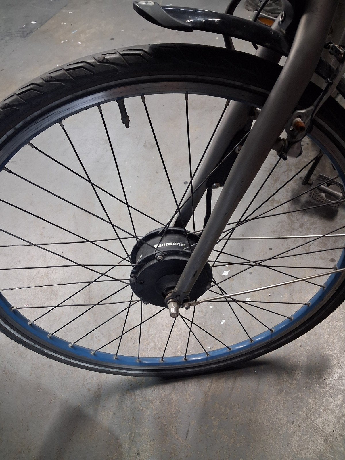 gazelle panasonic ebike voorwiel motor getest, Ophalen, Motor