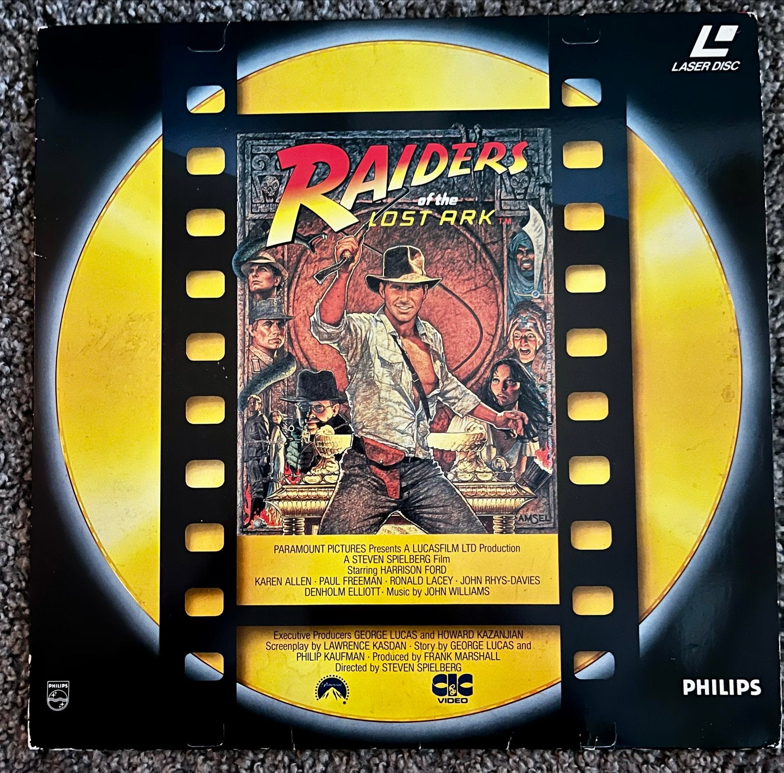 Raiders of the Lost Ark Laserdisc - Indiana Jones, Nederlands, Actie, Ophalen of Verzenden, Vanaf 12 jaar