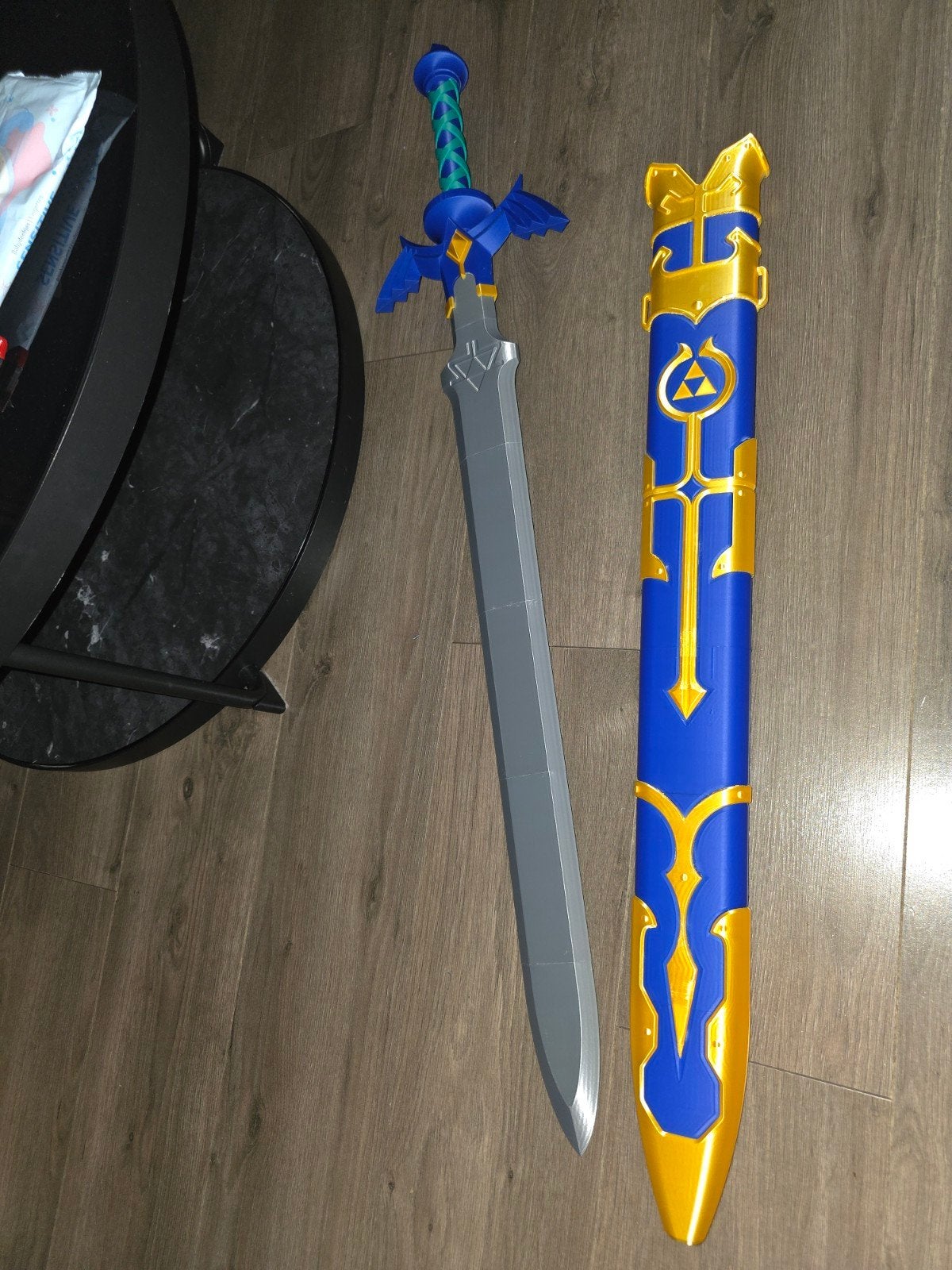 3D Geprinte Master Sword - Legend of Zelda (100+ cm), Film en tv, Handgemaakt, Nieuw, Meerkleurig