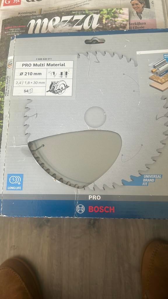 Cirkelzaag blad, Ophalen, Zo goed als nieuw