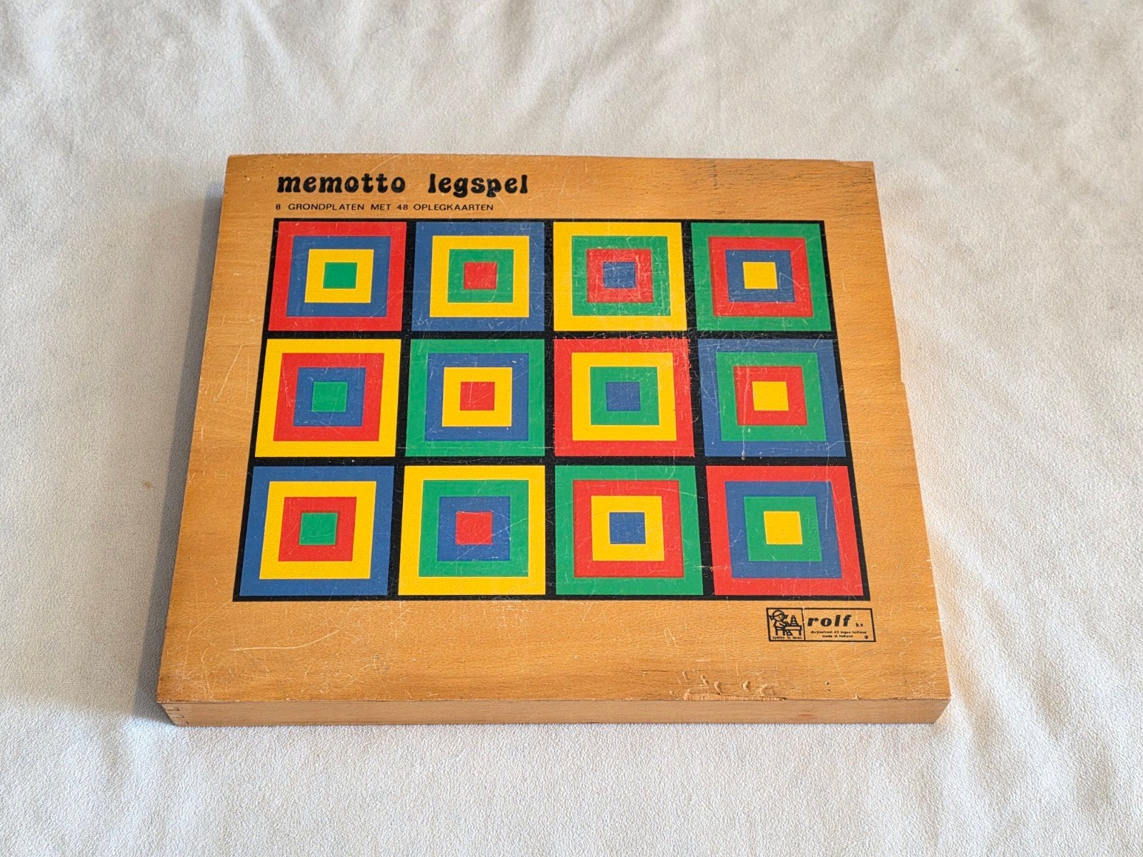 Memotto Legspel Rolf Educatief Puzzelspel/ houten speelgoed, Ophalen of Verzenden, Gebruikt, Puzzelen