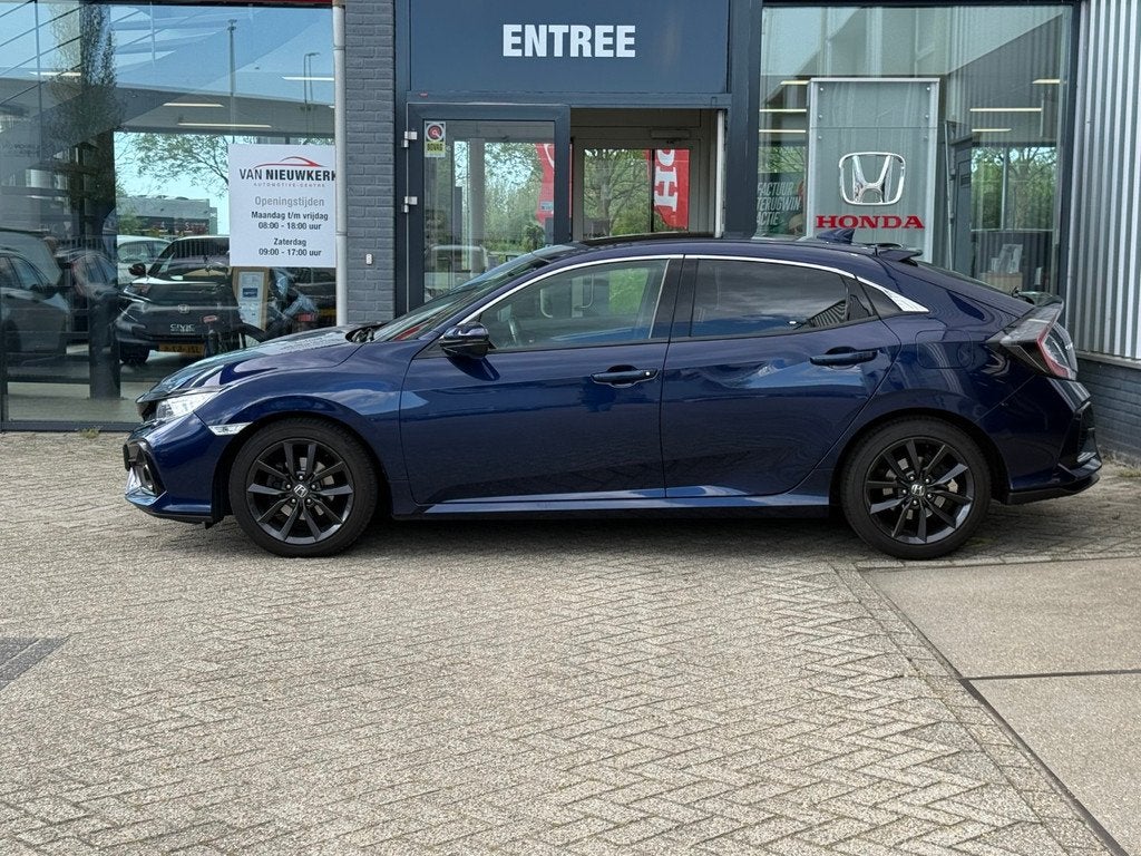 HONDA Civic 1.0 i-VTEC 126pk CVT 5D Elegance | carplay | ada, Auto's, Honda, 12 maanden, Gebruikt, Blauw, 988 cc