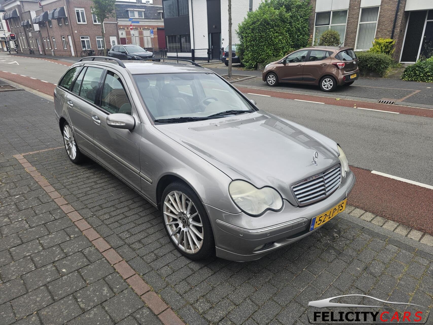 Mercedes C-klasse Combi 200 Avantgarde leer 163dkm nap aut., Auto's, Automaat, Achterwielaandrijving, Electronic Stability Program (ESP)
