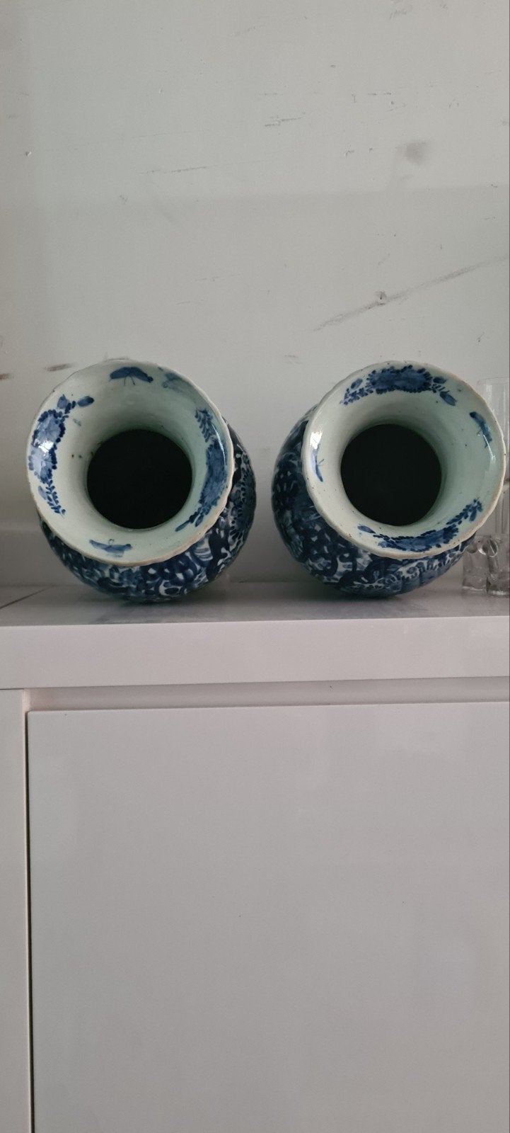 2 puntgave Vazen, Antiek en Kunst, Ophalen of Verzenden