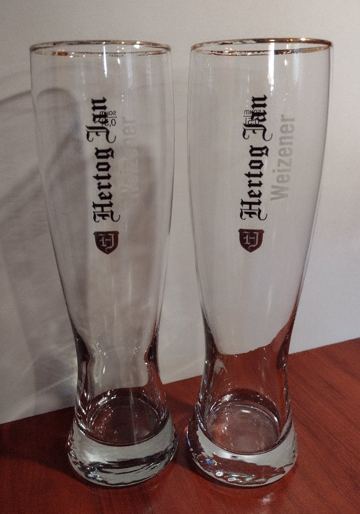 Hertog Jan Weizener Glazen 50cl M13. (D2), Ophalen of Verzenden, Gebruikt, Glas of Glazen, Hertog Jan