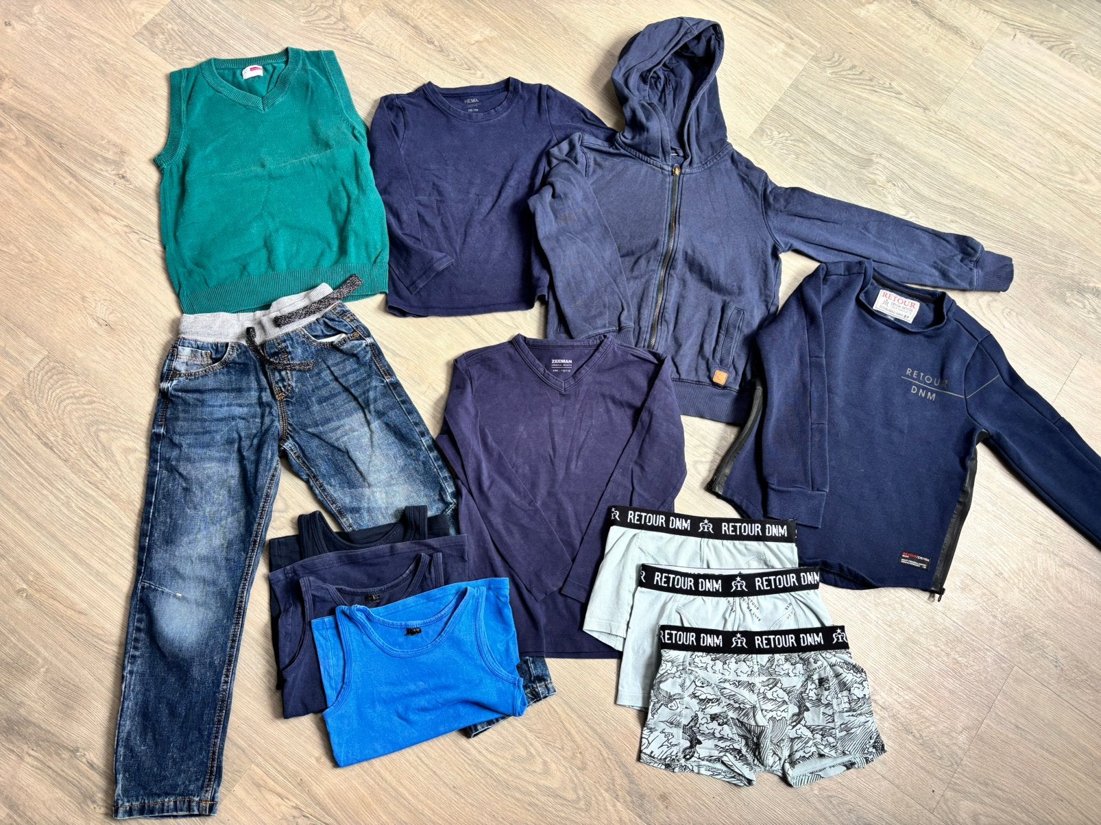 Set kleding jongen 110-116 - 12 items, Ophalen of Verzenden, Gebruikt, Jongen, Setje